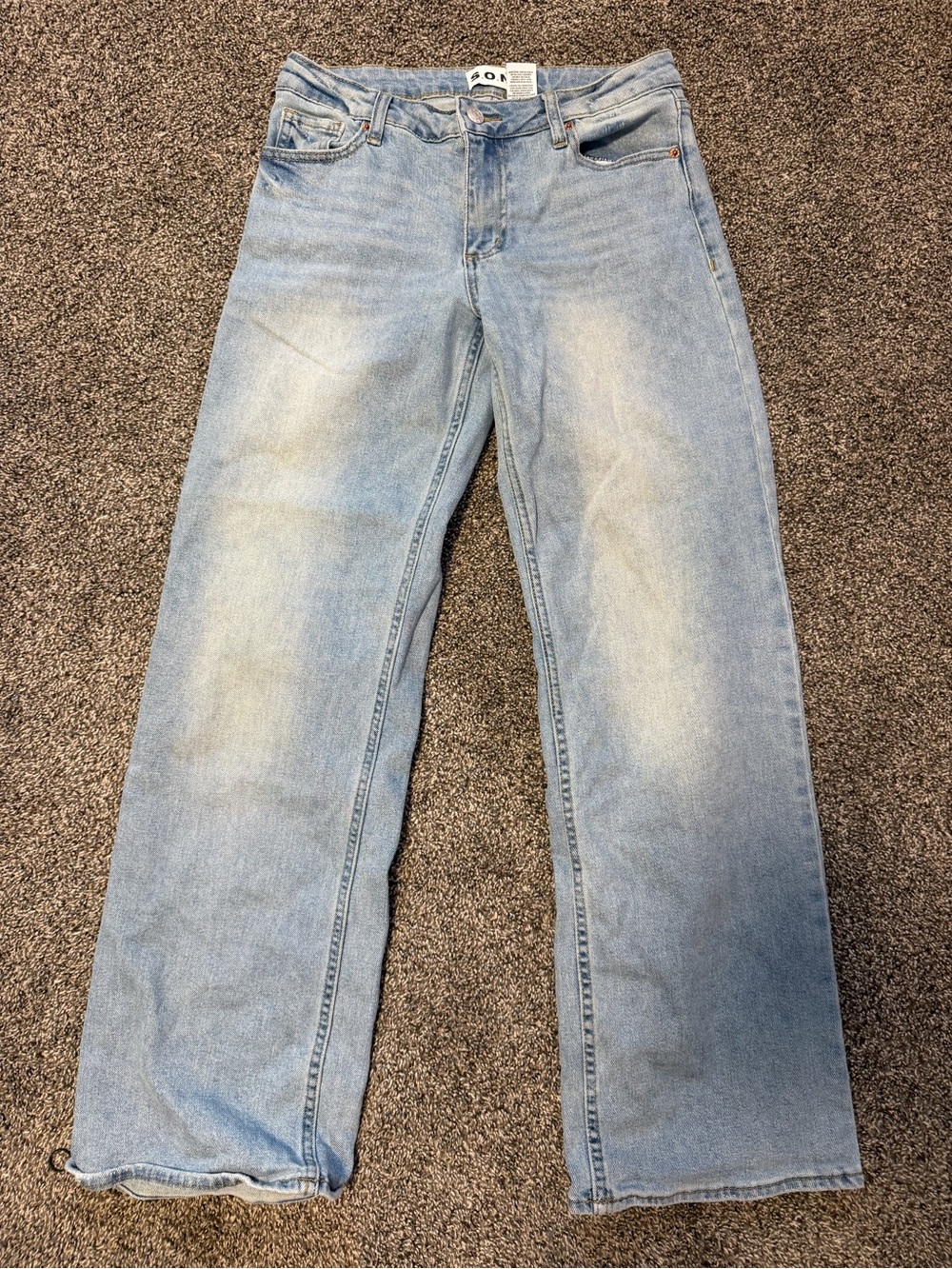 Women's Light Blue Straight-Leg Jeans